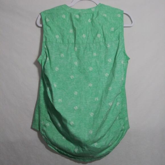 Cathy Green Sleeveless Flip Flop Novelty Top Vacation Casual Size M - Picture 6 of 6